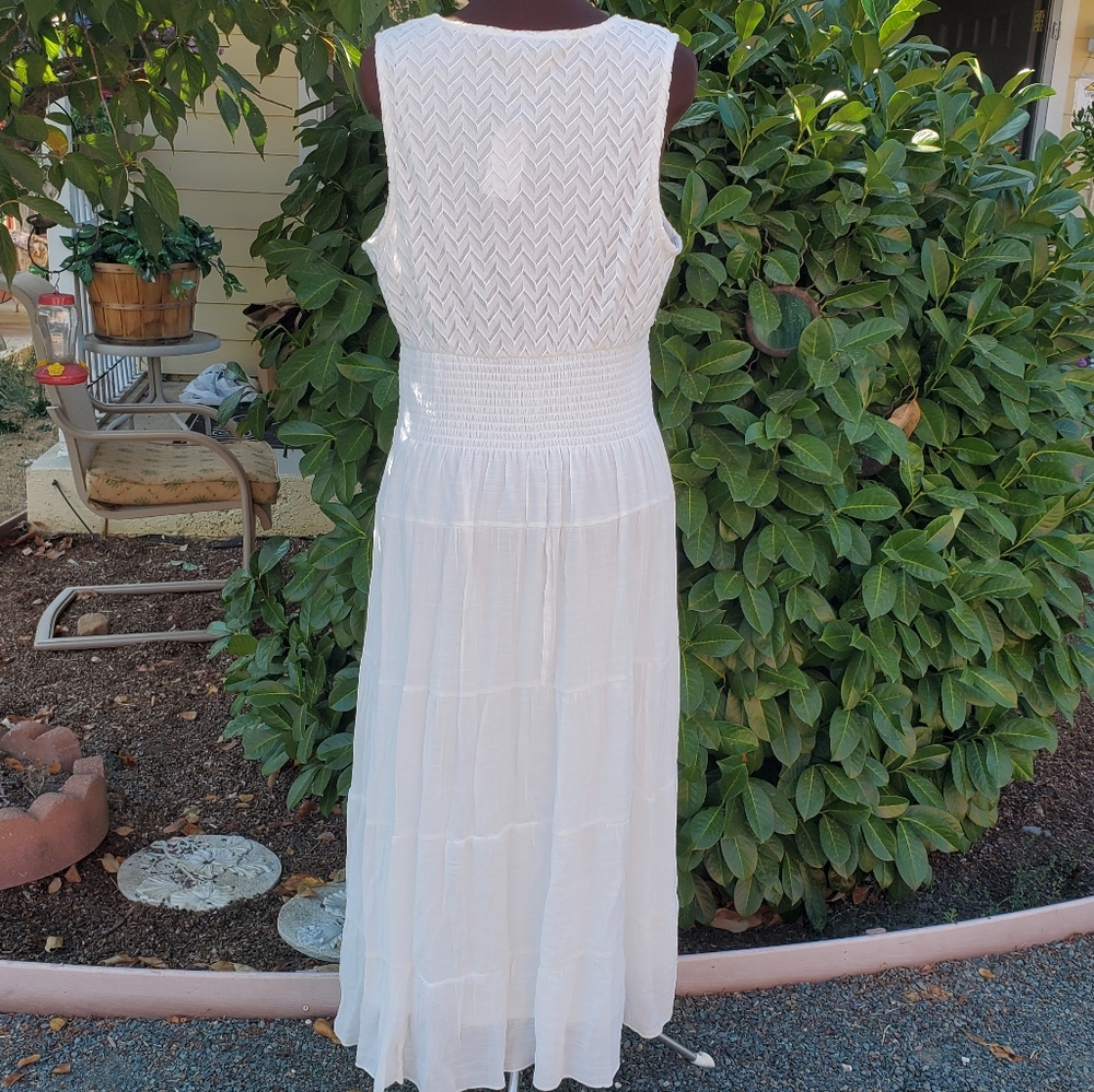 NWT WHITE TIERRED DRESS SIZE 2X - Picture 5 of 10